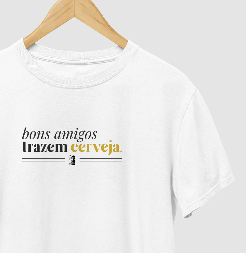 Bons amigos trazem cerveja