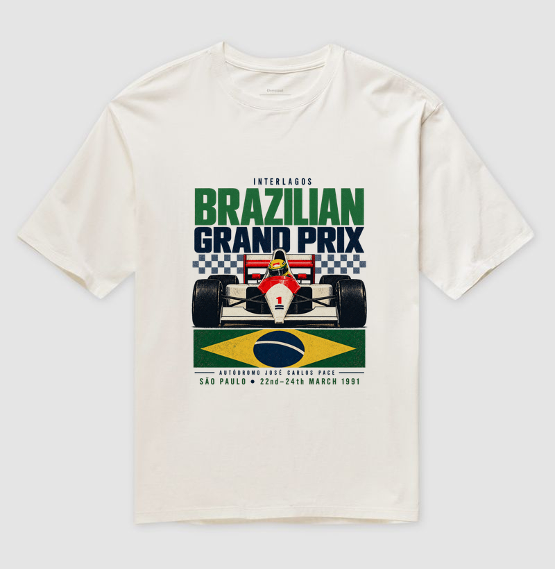 Brazilian Grand Prix 1991 - Camiseta Oversized