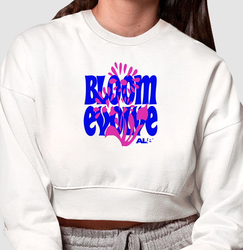 Cropped Moletom Bloom