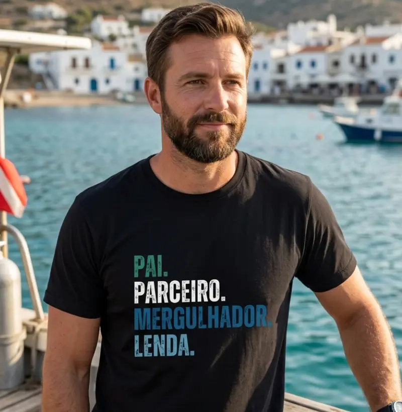 Pai Parceiro Mergulhador Lenda