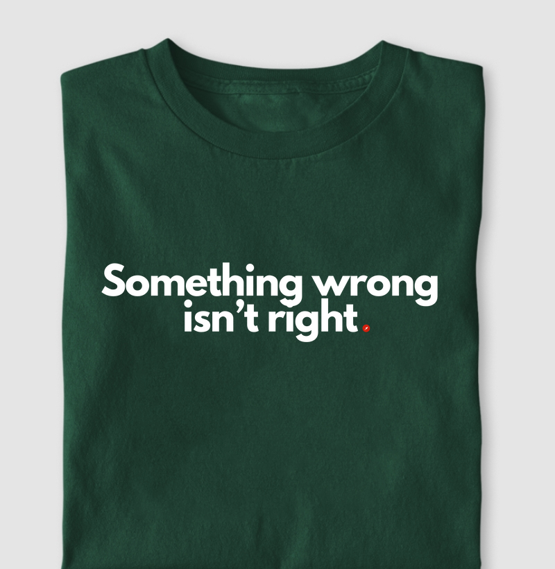 Something wrong isn’t right | Algo de errado não está certo
