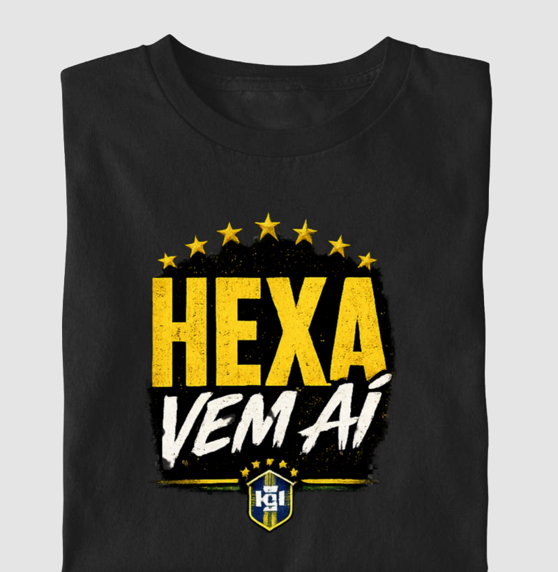 🇧🇷 HEXA VEM AÍ – CAMISETA OFICIAL DA TORCIDA QUE ACREDITA