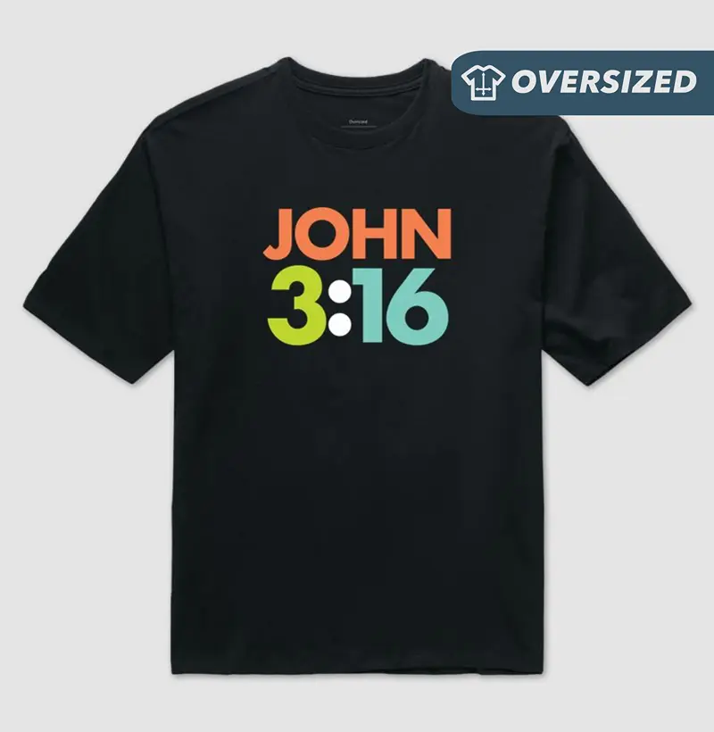 Camiseta Oversized João 3:16