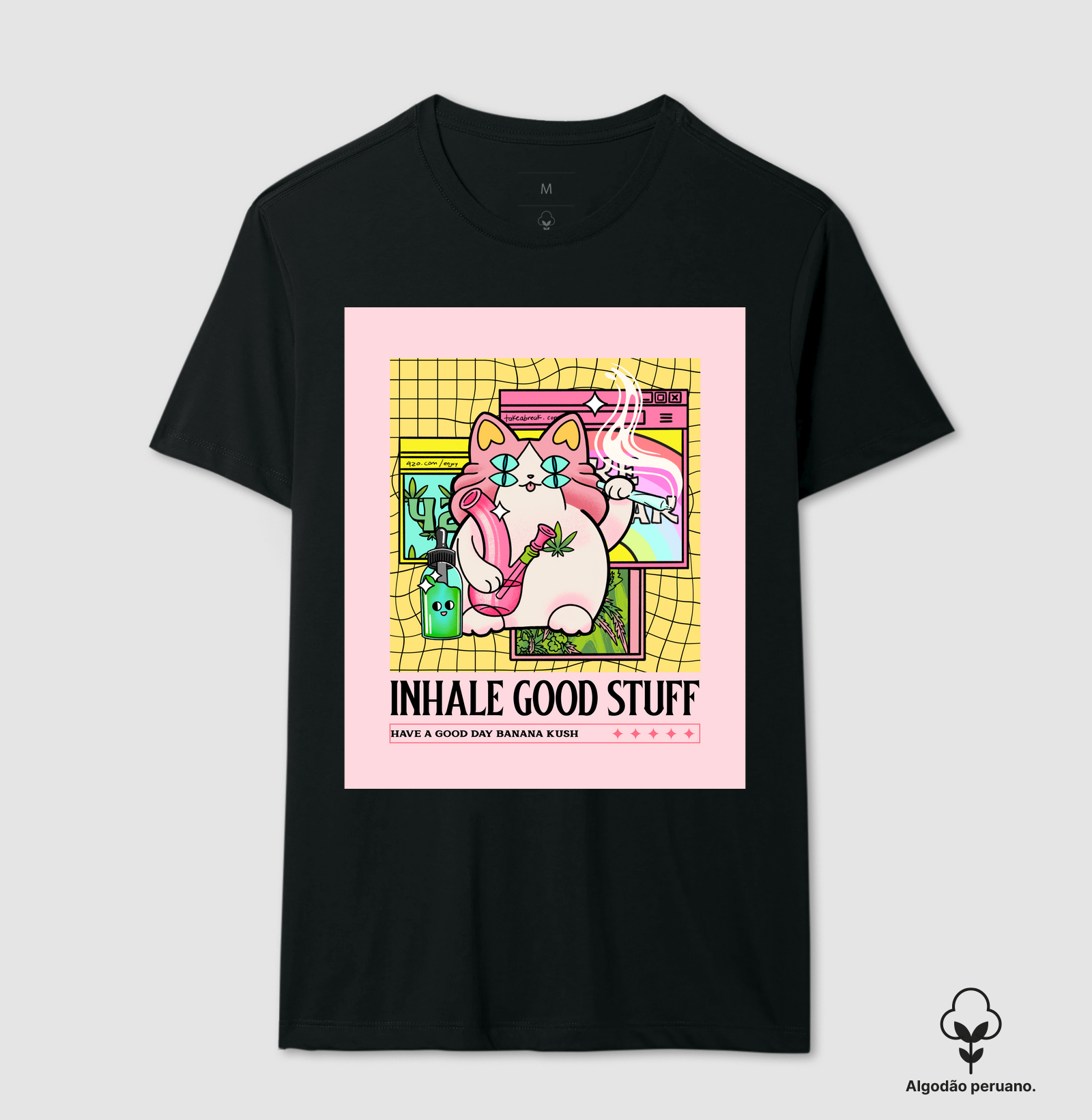 Inhale Good Stuff (🌟algodão peruano)