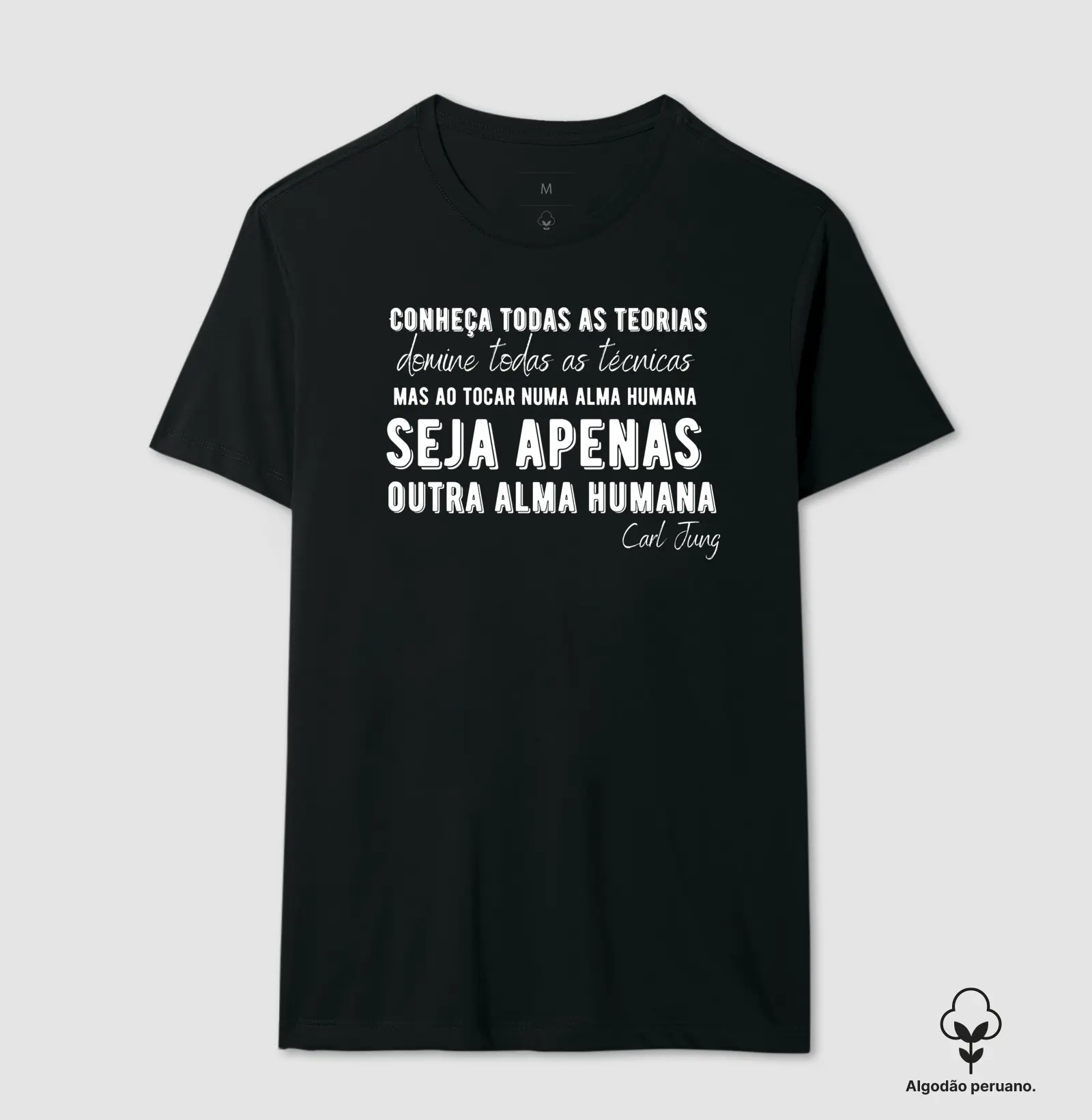 Camiseta Premium Algodão Peruano Orgânico Alma Humana