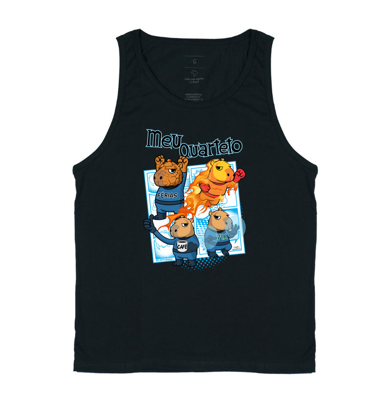 Camiseta Capivara Quarteto - Regata