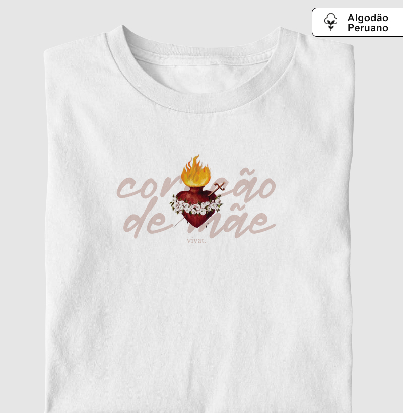 Coração de Mãe Algodão Peruano