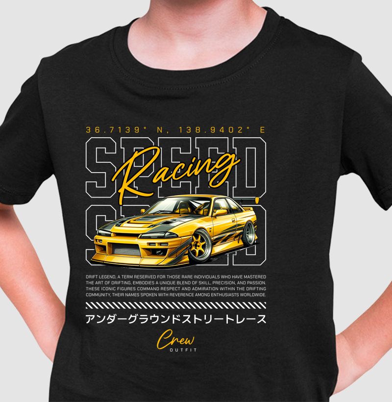 Camiseta Infantil - Speed Racing Drift