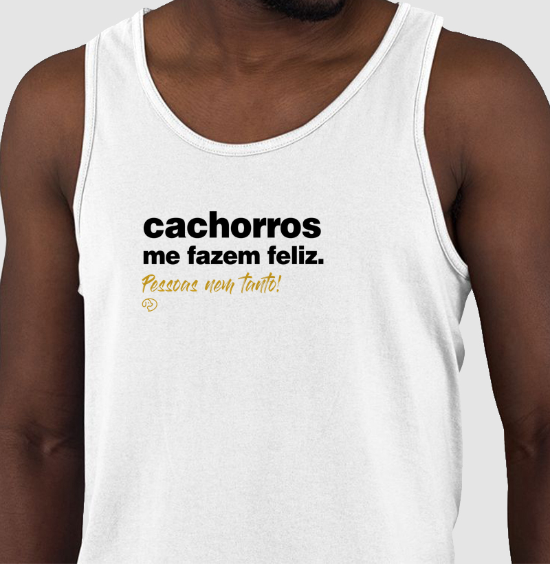 Cachorros me fazem feliz - Regata