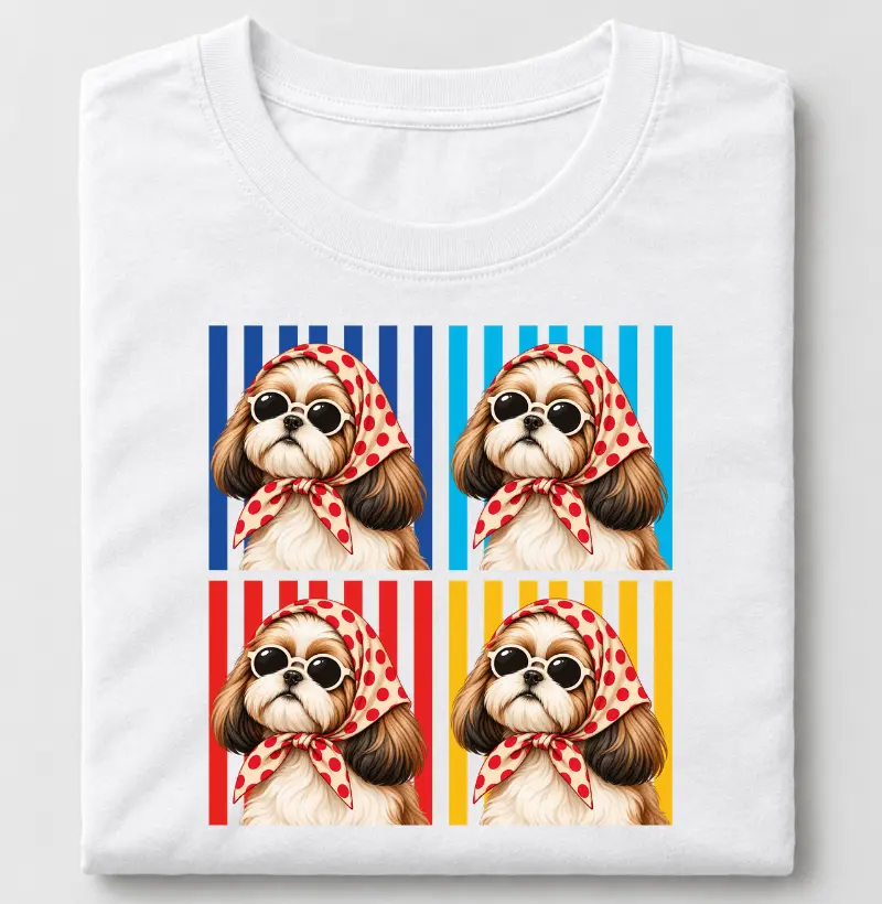 Grid Shih Tzu - Camiseta