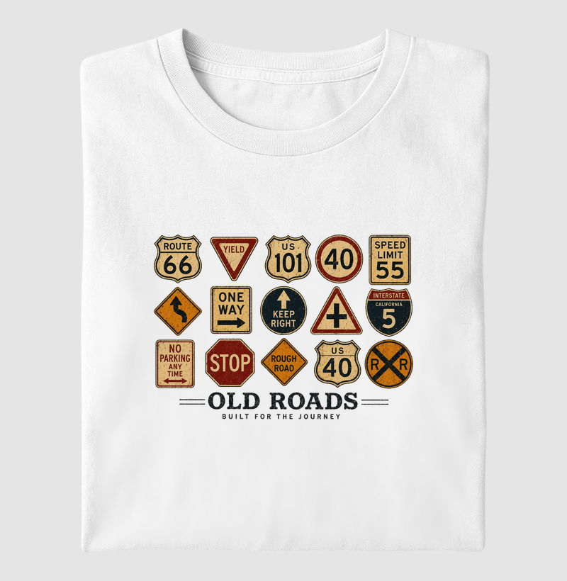 Camiseta Old Roads - Camiseta
