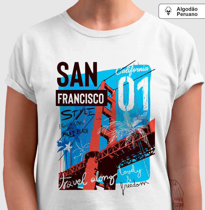 Camiseta Algodão Peruana - São Francisco