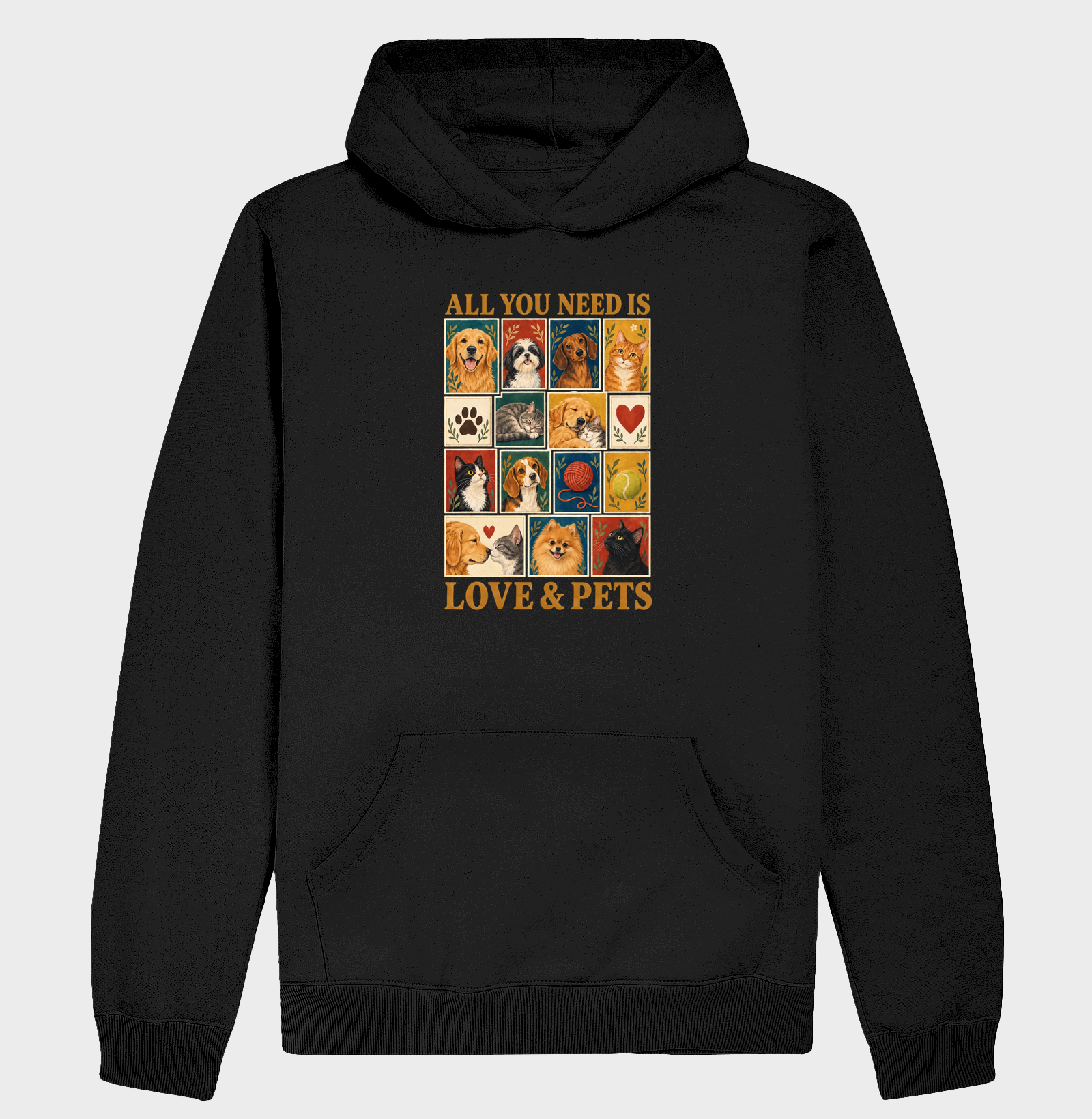 All You Need is Love & Pet - Hoodie Moletom