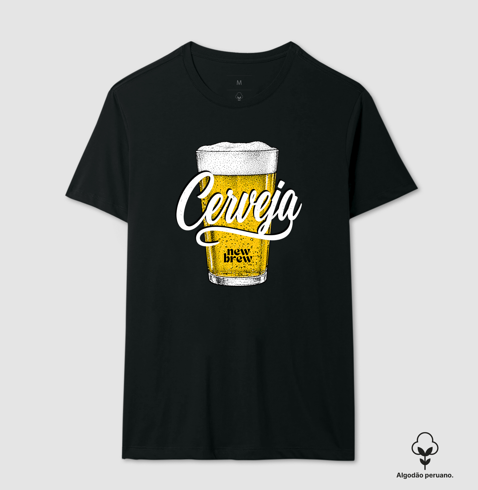 Cerveja - New Brew - Camiseta Algodão Peruano
