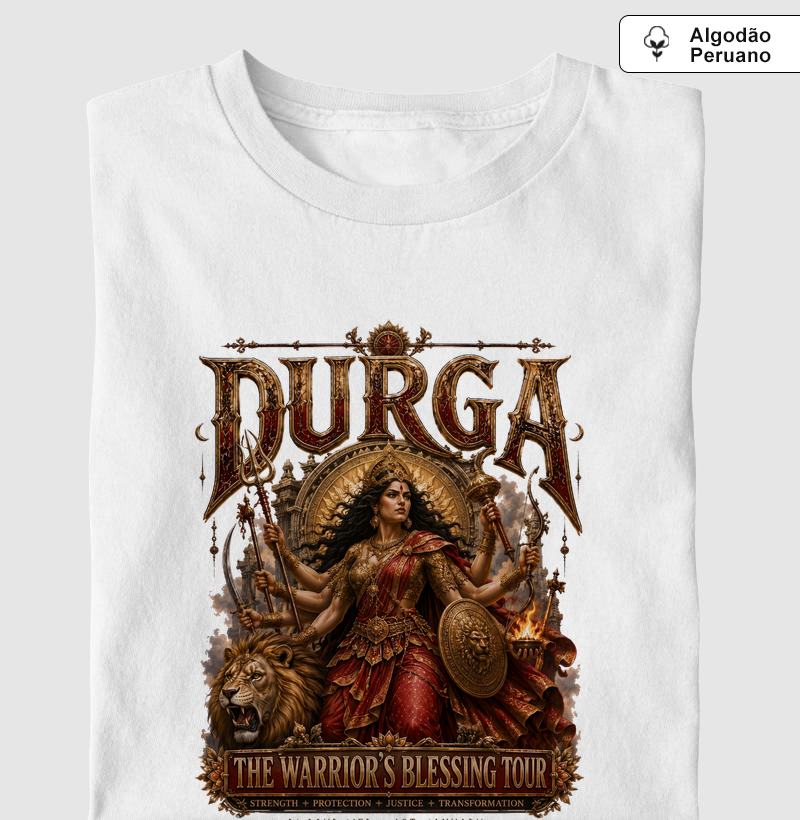 Durga Festival - Camiseta Algodão Peruano