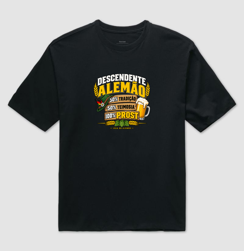 Descendente Alemão — 100% Prost - Camiseta Oversized
