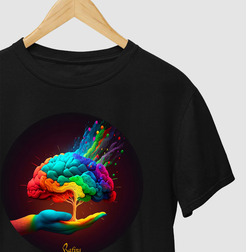 Camiseta Brain Colors
