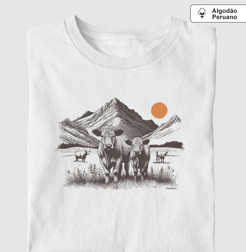 Open Pastures - Camiseta Algodão Peruano