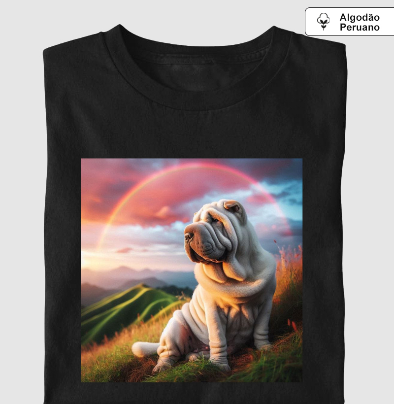 Sharpei Over the Rainbow - Produto Premium - Algodão Peruano