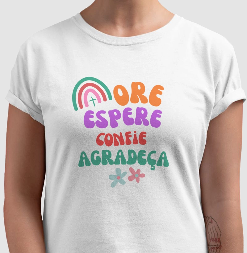 Ore, Espere, Confie, Agradeça | Feminina