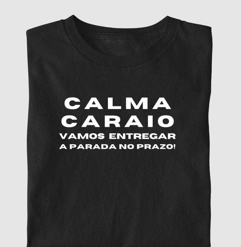 Calma Caraio Vamos Entregar a Parada no Prazo!