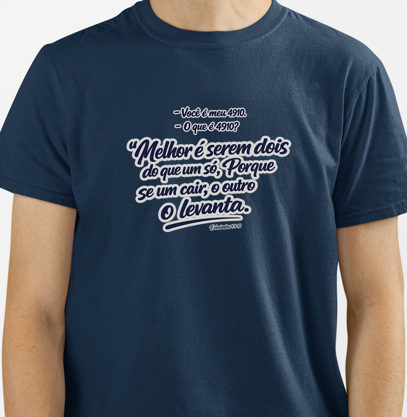Camiseta Melhor é Serem Dois (Cinza)