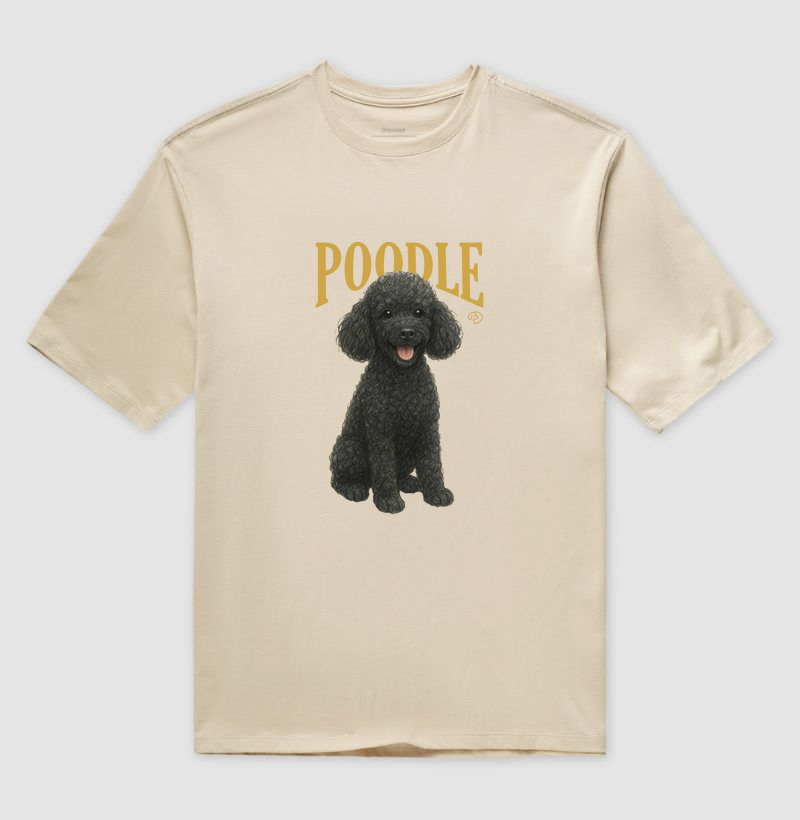 Poodle Preto Vintage