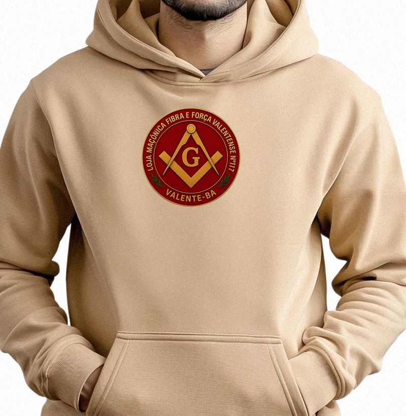 Personalizado Hoodie Moletom - Fibra e Força Valentense nº117 - Mr. GADU