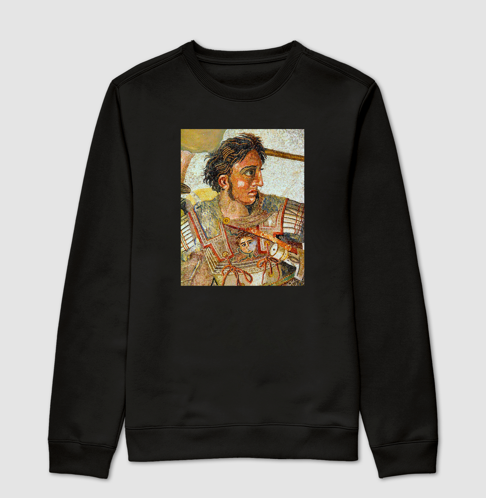 Alexandre, o Grande — Mosaico de Pompeia - Suéter Moletom