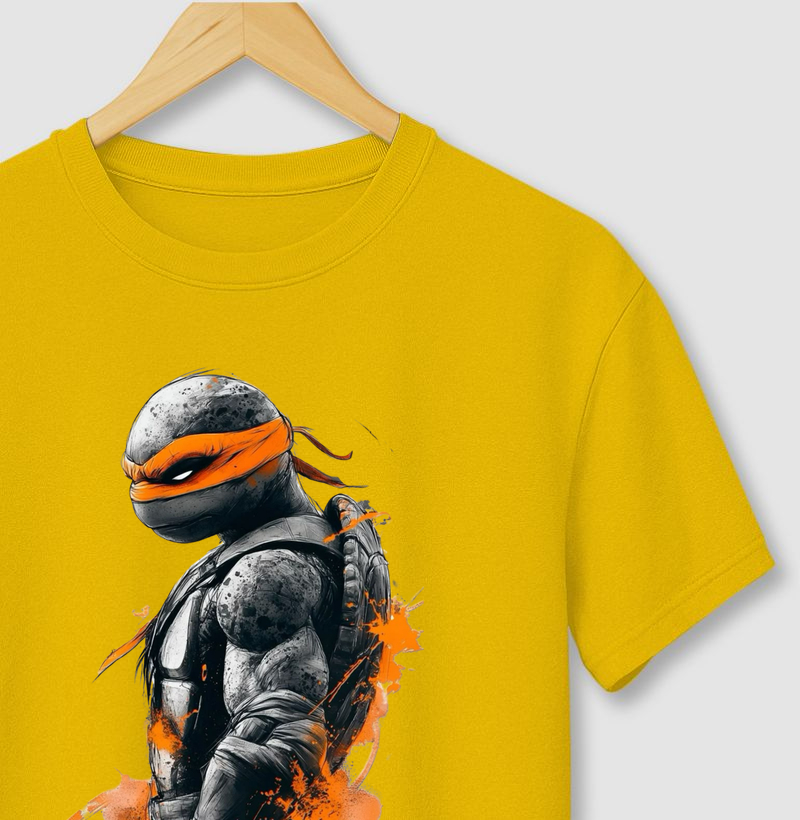 Camiseta Tartarugas Ninja - Michelangelo 