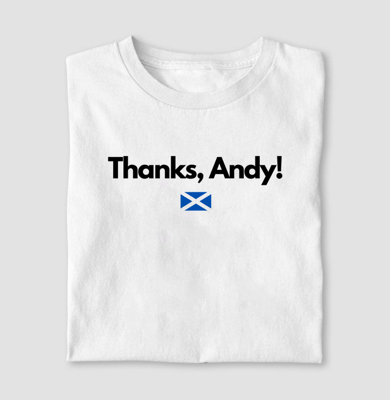 Camiseta Thanks, Andy