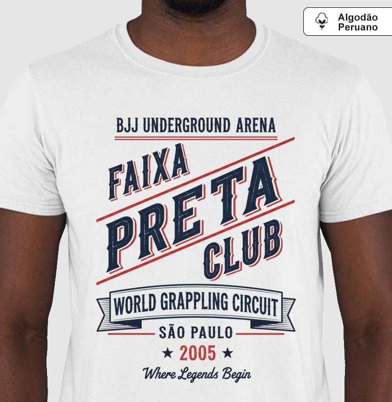 Faixa Preta Club - Jiu-Jitsu - Algodão Peruano
