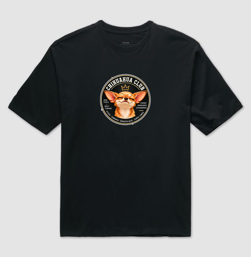 Chihuahua Club - Emblema - Camiseta Oversized