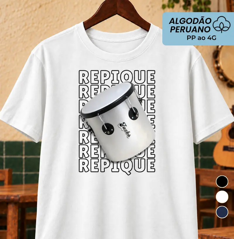 Repique - Camiseta Algodão Peruano