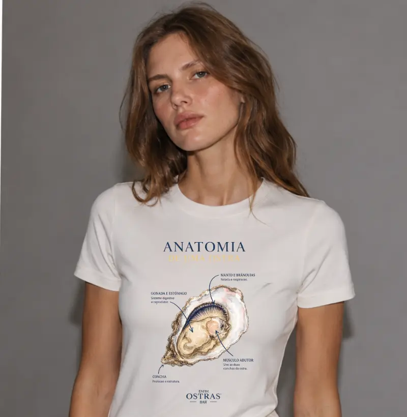 Camiseta Anatomia de uma Ostra - por Enfim