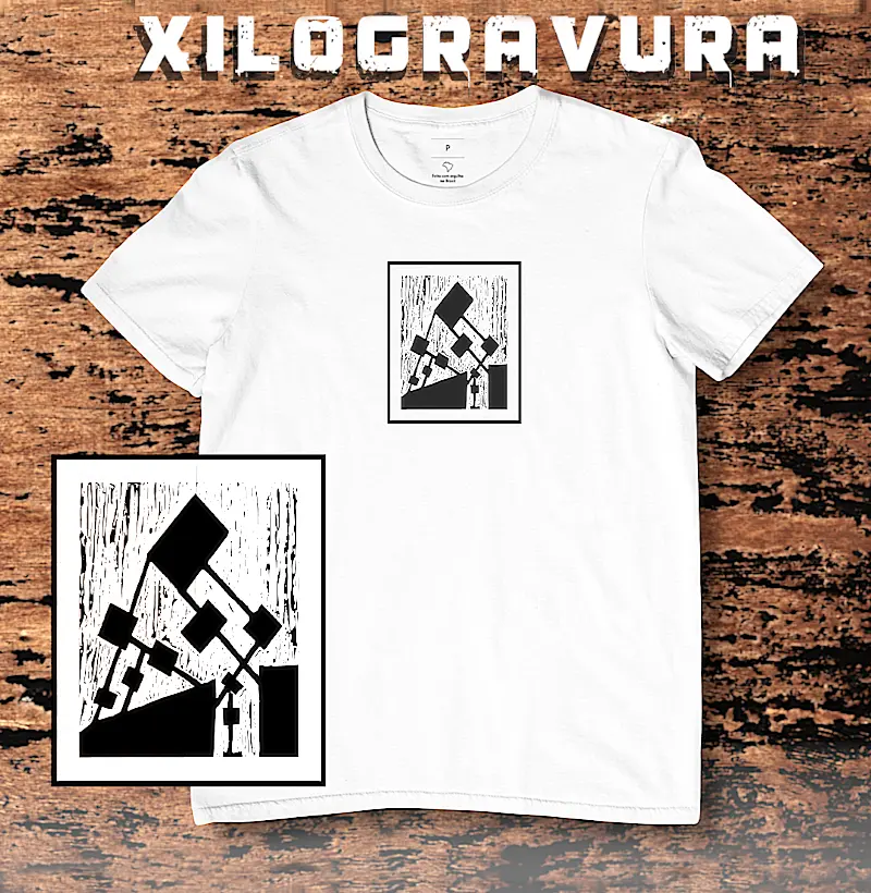 Equilíbrio Xilogravura