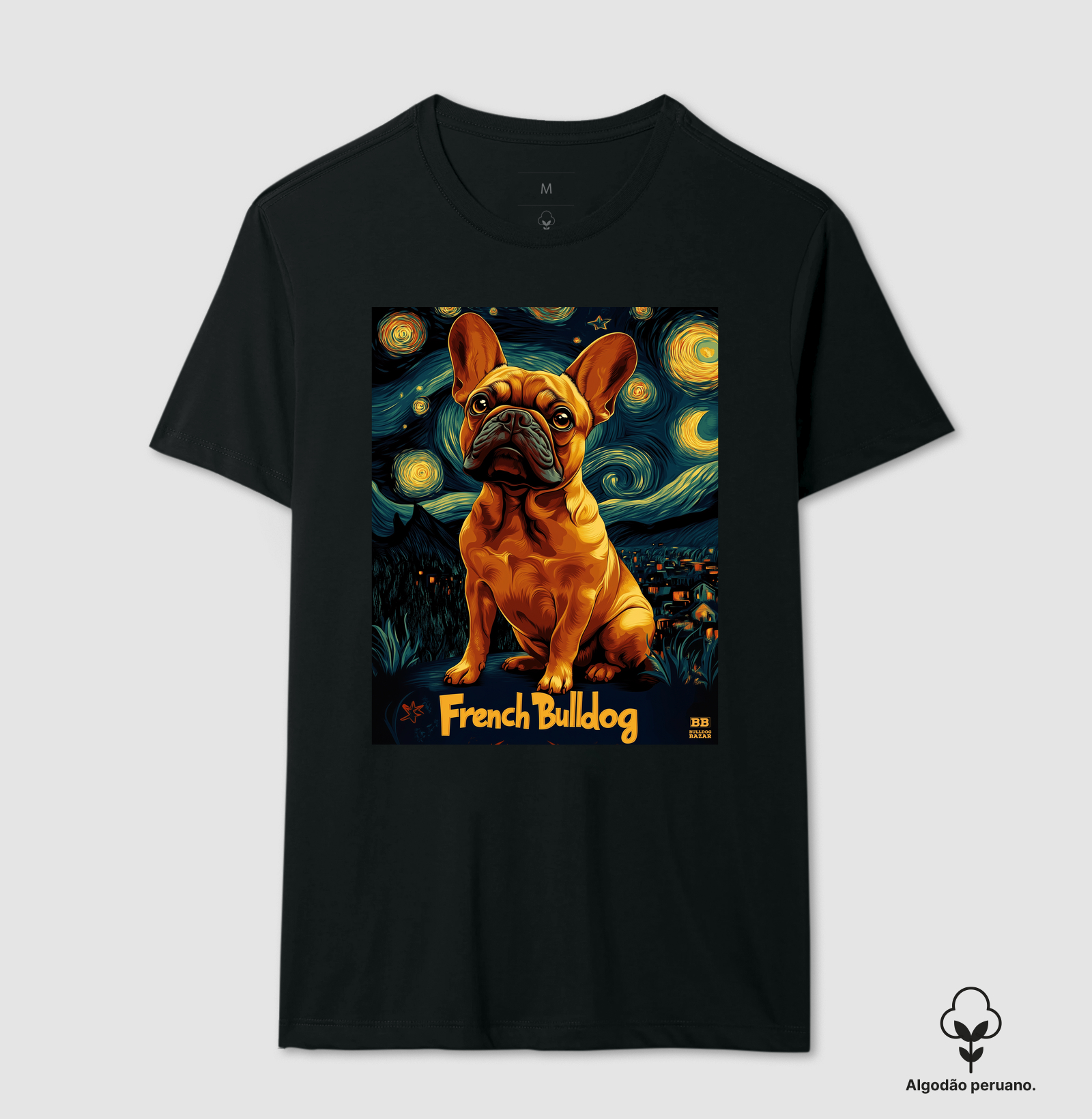 Camiseta Premium Bulldog Frances "Van Frenchie 4"