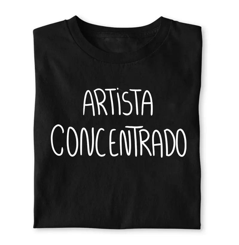 Artista concentrado