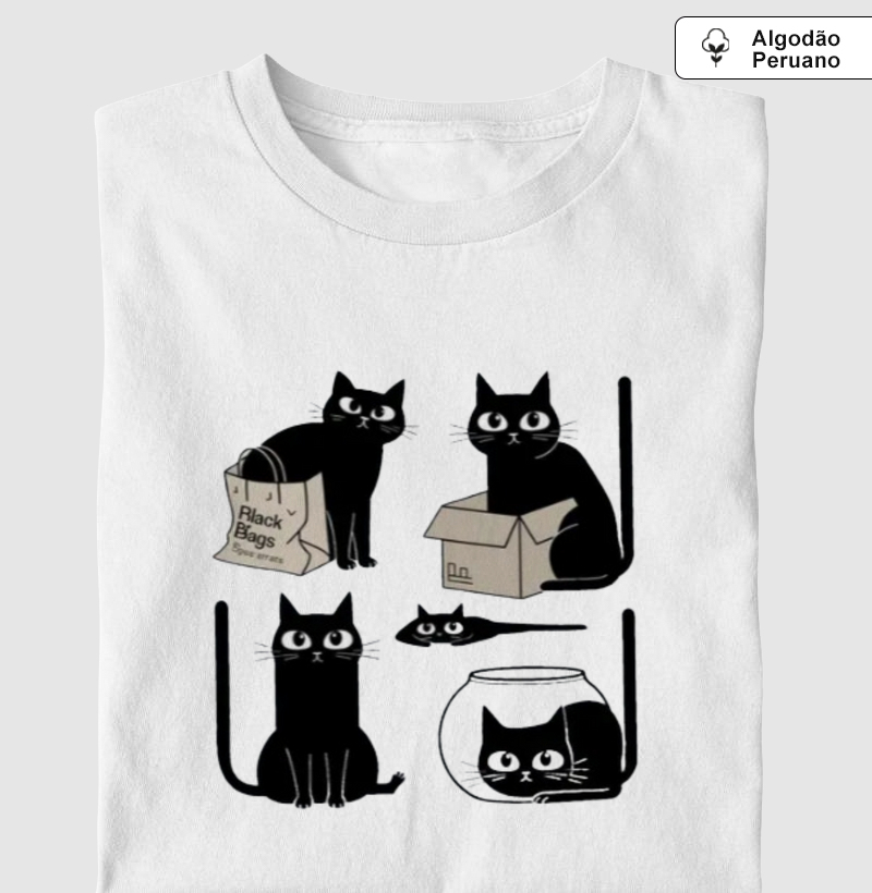 Gato cabe em todo lugar