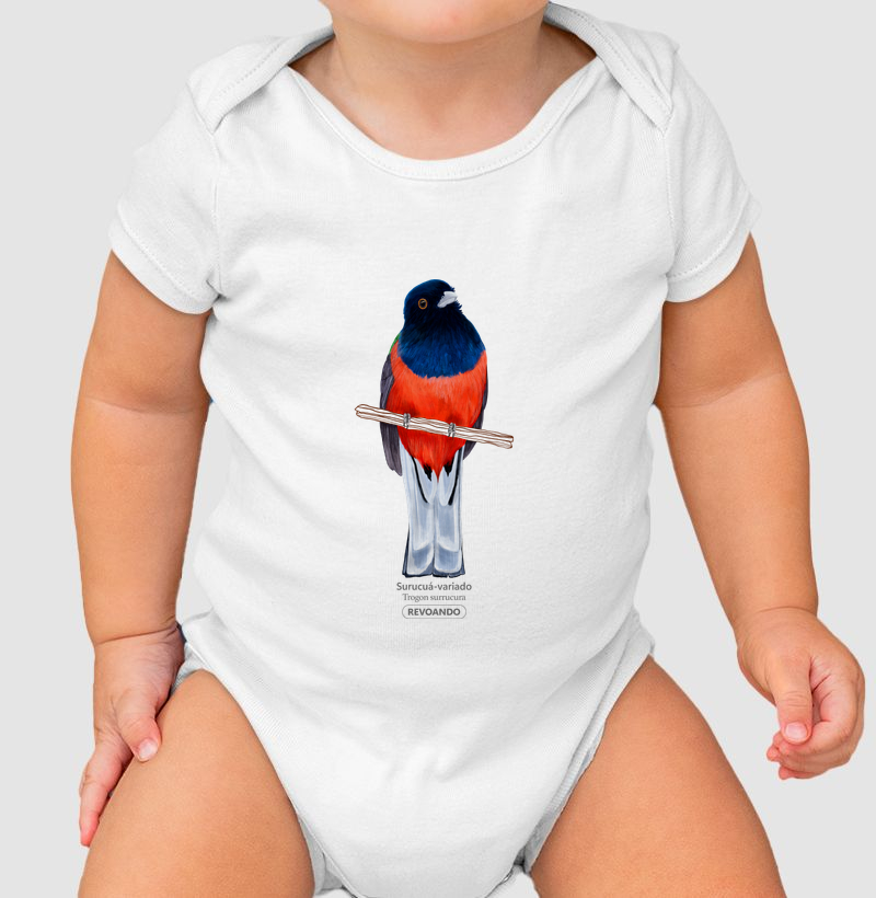 Aves do Brasil - Surucuá-variado - Body Infantil