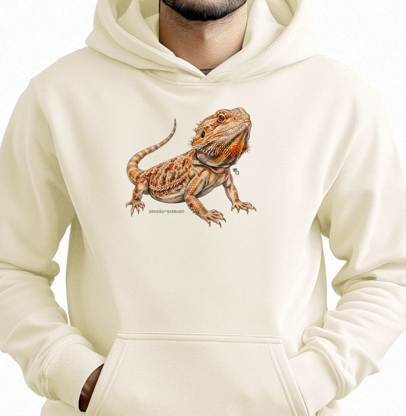 Répteis - Dragão-Barbudo - Moletom Hoodie