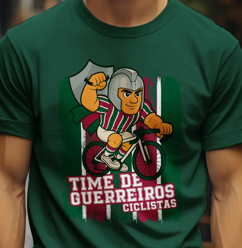 Time de guerreiros ciclistas