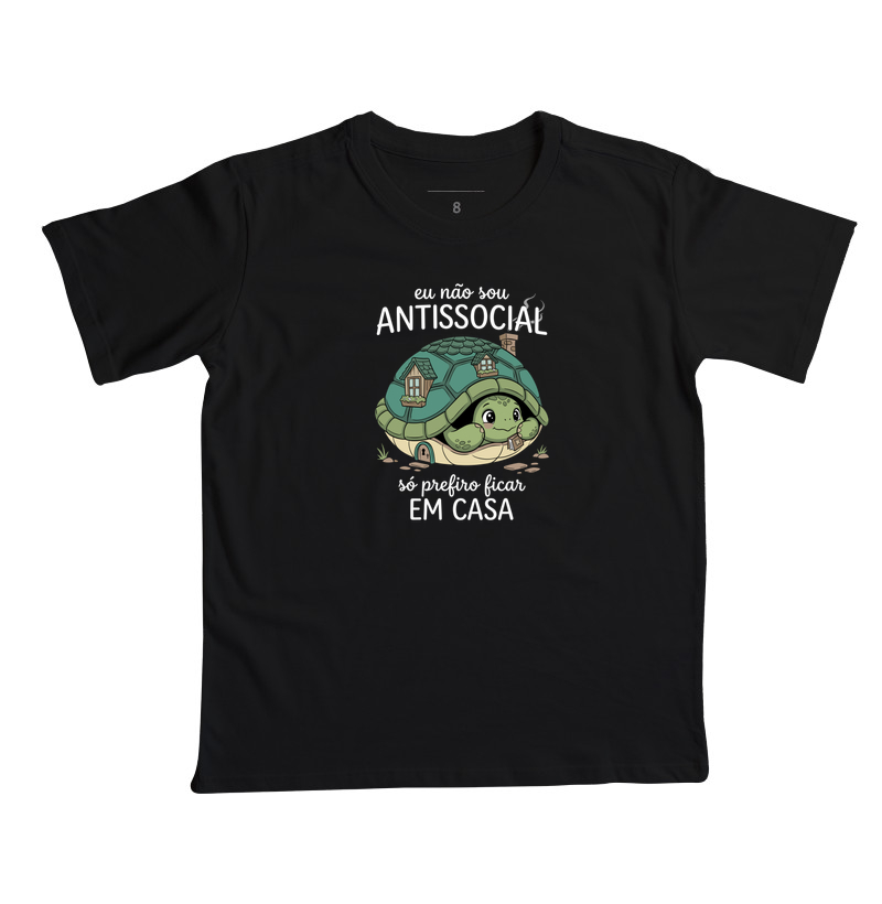 Eu Não Sou Antissocial - Camiseta Infantil