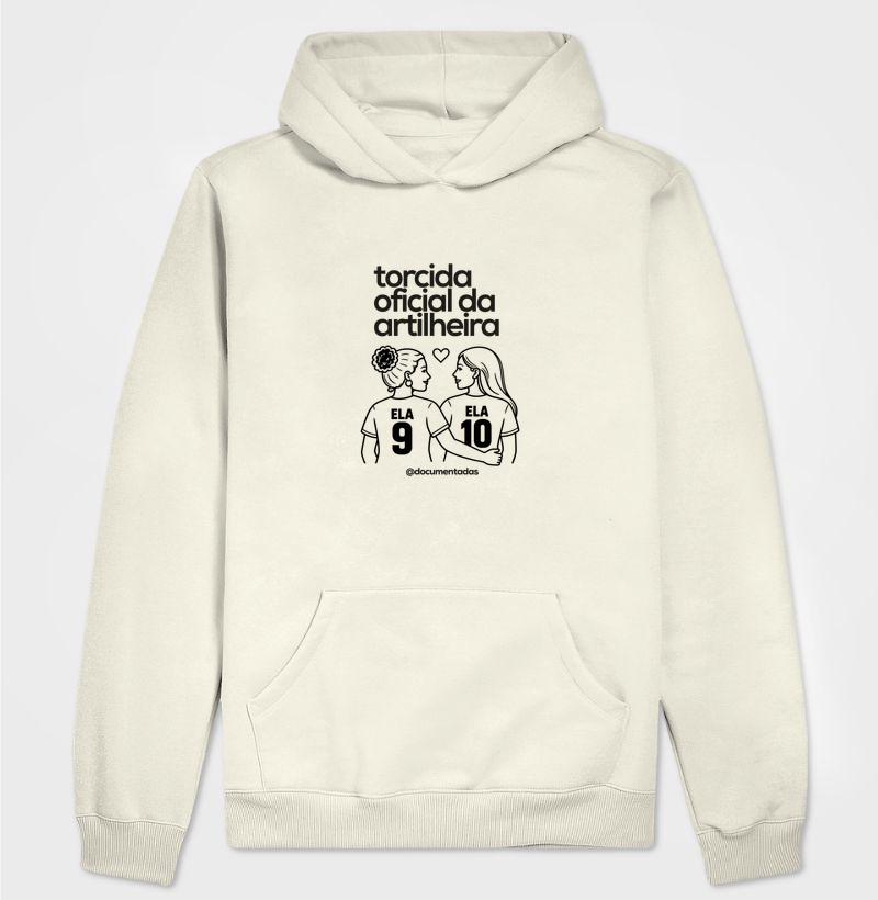 Torcida Oficial da Artilheira – Casal Lésbico - Documentadas - Hoodie Moletom