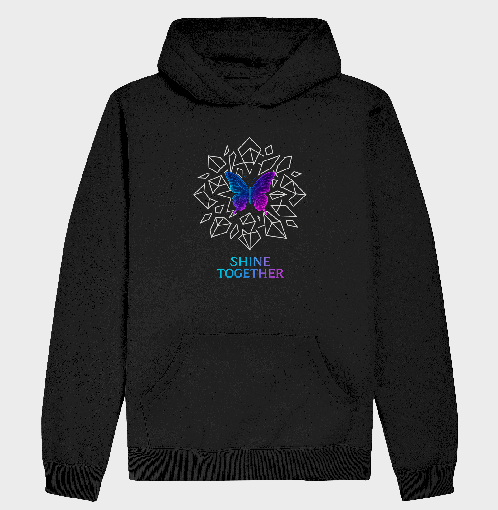 Hoodie Moletom Borboleta de Cristal 
