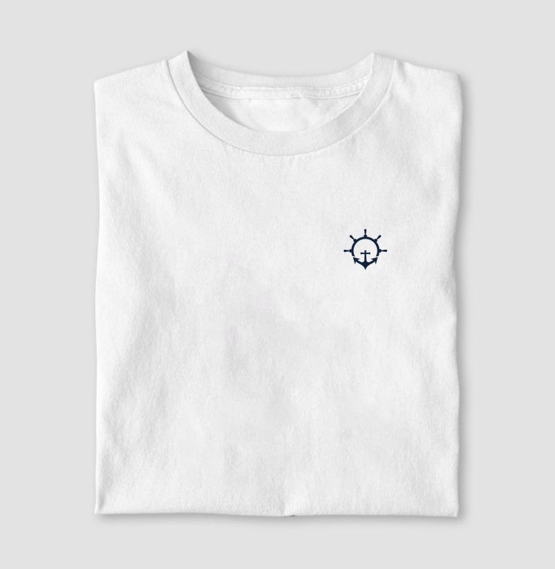 âncora timão minimalista - Algodão 30.1 
