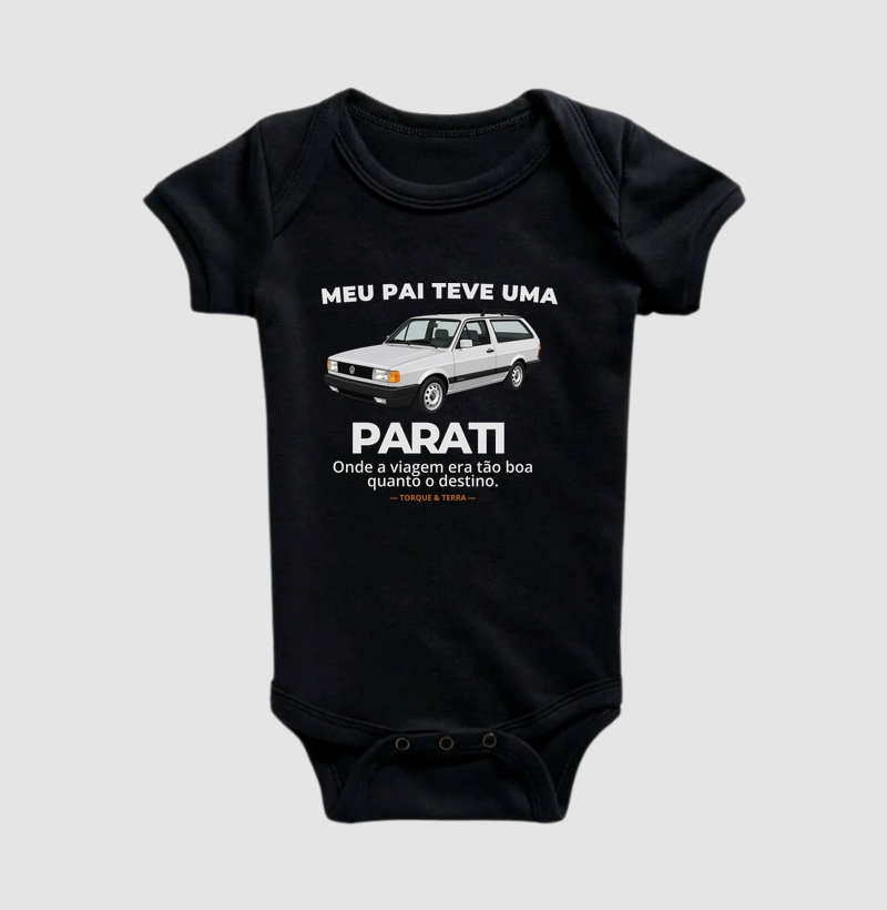 Meu pai teve uma - PARATI - prata - Body Infantil