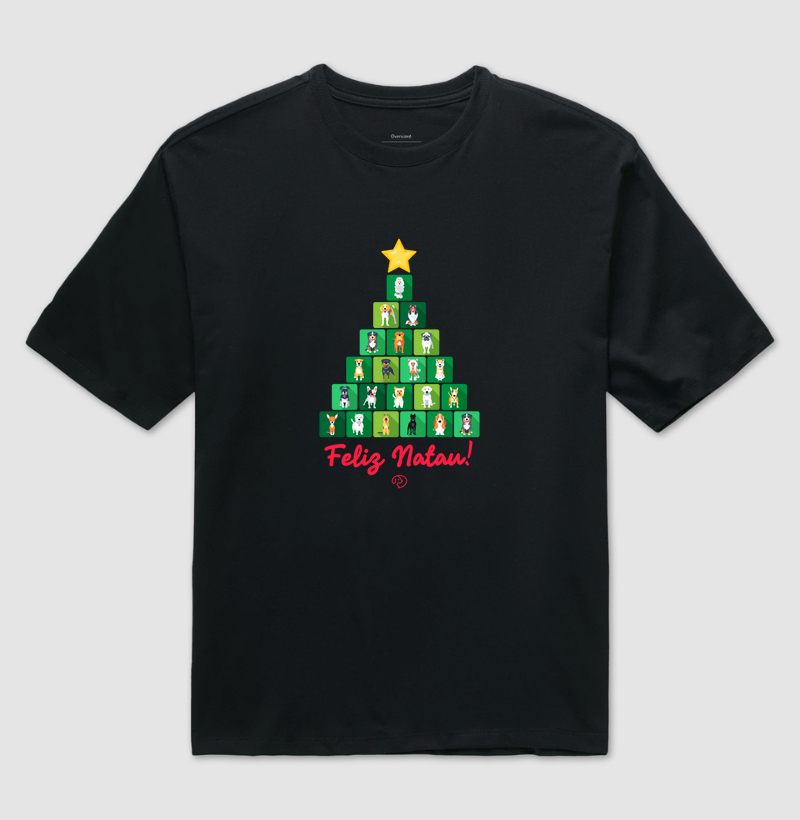 Feliz NatAU - Camiseta Oversized