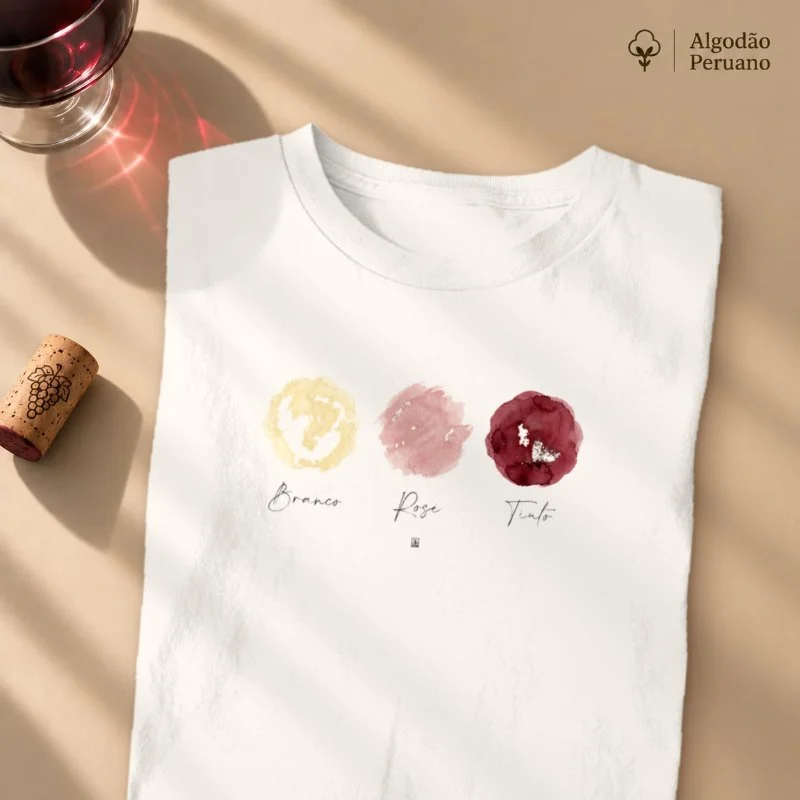 Camiseta Vinho - As Cores do Vinho