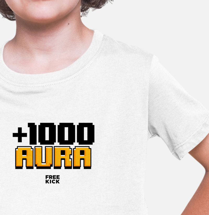 CAMISETA INFANTIL FREE KICK +1000 AURA